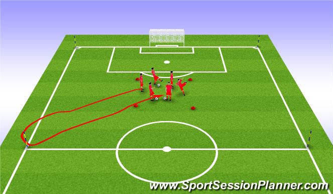 Football/Soccer Session Plan Drill (Colour): excercise