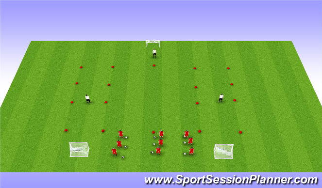 Football/Soccer Session Plan Drill (Colour): Technical Drill- Part 2