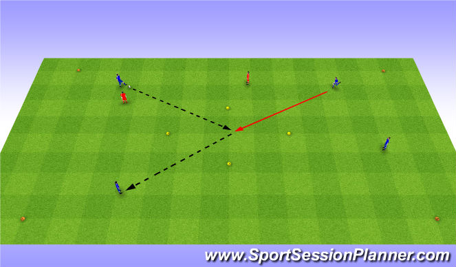 Football/Soccer Session Plan Drill (Colour): Possession Box Game