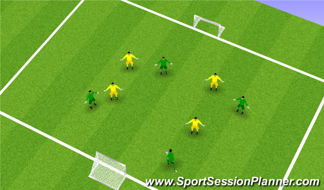 Football/Soccer Session Plan Drill (Colour): Exercise 1
