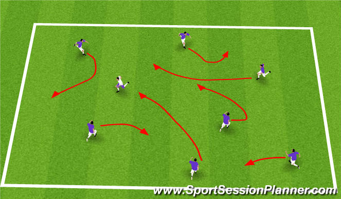 Football/Soccer Session Plan Drill (Colour): Spiderman/Spidergirl Tag