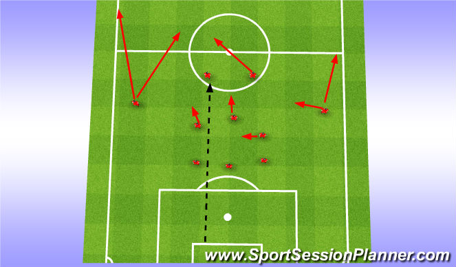 Football/Soccer Session Plan Drill (Colour): Long