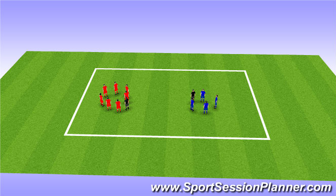 Football/Soccer Session Plan Drill (Colour): Think, Pair, Share