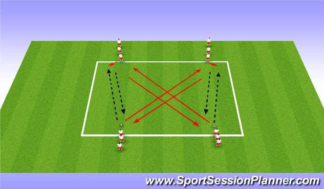 Football/Soccer Session Plan Drill (Colour): Warmup1