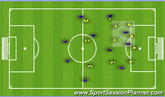 Football/Soccer Session Plan Drill (Colour): Main theme