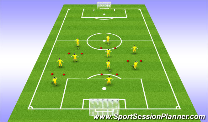 Football/Soccer Session Plan Drill (Colour): Screen 3