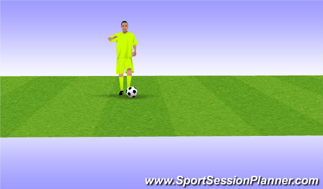 Football/Soccer Session Plan Drill (Colour): WU 1