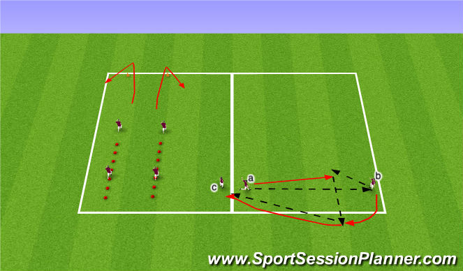Football/Soccer Session Plan Drill (Colour): SAQ/Warm-up