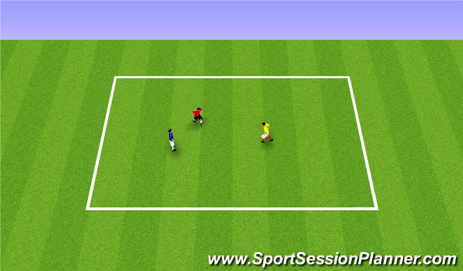 Football/Soccer Session Plan Drill (Colour): warm up communication