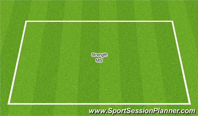 Football/Soccer Session Plan Drill (Colour): Strength MS