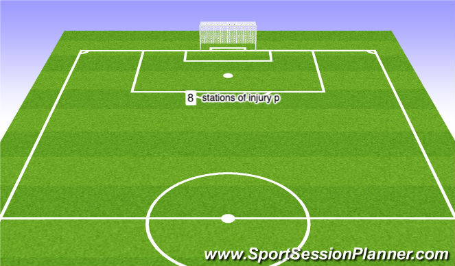 Football/Soccer Session Plan Drill (Colour): WU Injury prevention