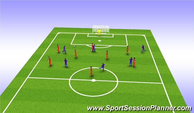 Football/Soccer Session Plan Drill (Colour): Stage 1 Tech.WU