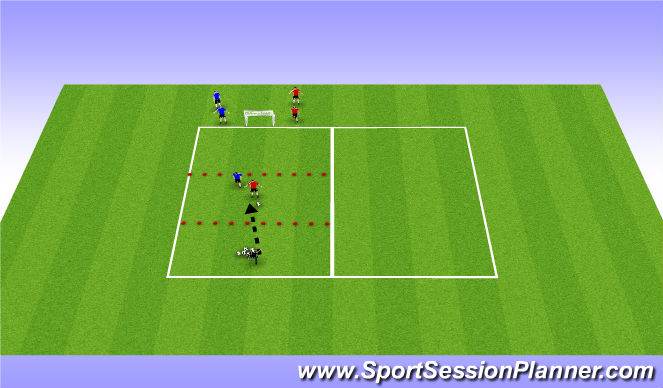 Football/Soccer Session Plan Drill (Colour): Skill