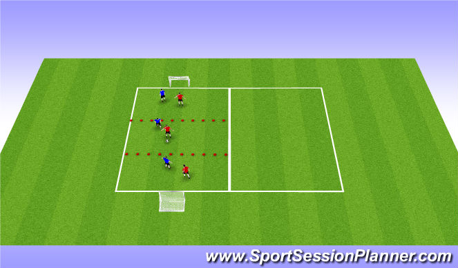 Football/Soccer Session Plan Drill (Colour): SSG