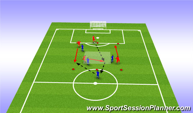 Football/Soccer Session Plan Drill (Colour): Analitical: Skill Building