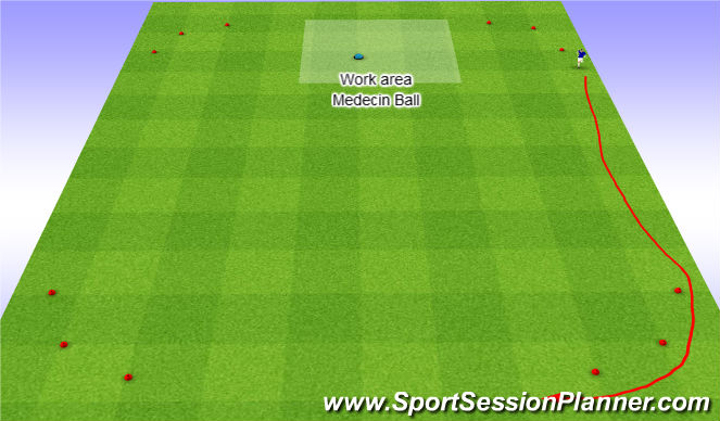 Football/Soccer Session Plan Drill (Colour): Intermittent long