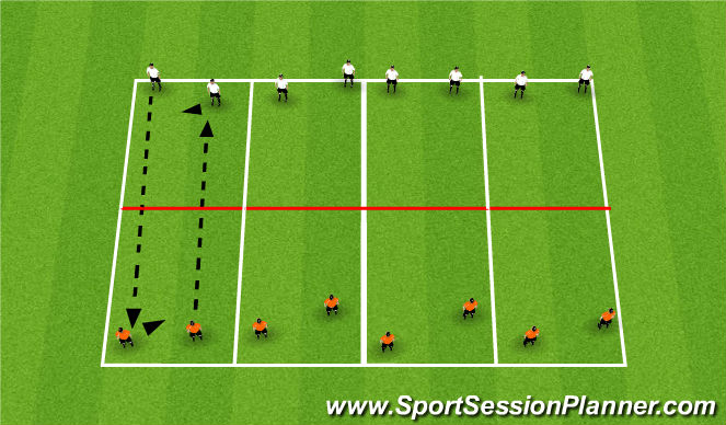 Football/Soccer Session Plan Drill (Colour): First touch game