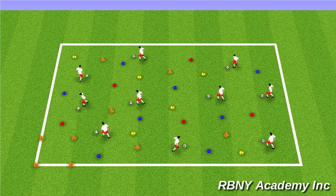 Football/Soccer Session Plan Drill (Colour): Superheroes