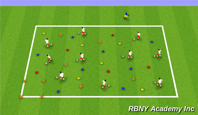 Football/Soccer Session Plan Drill (Colour): Clean Up Hulks Bedroom