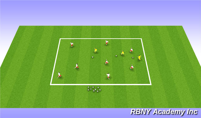 Football/Soccer Session Plan Drill (Colour): GhostBusters
