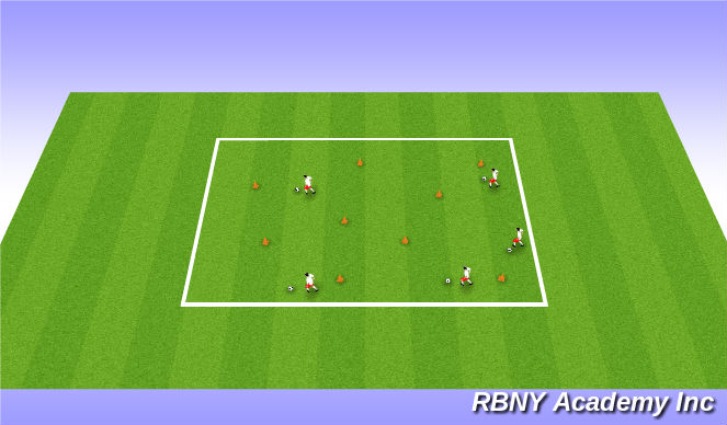 Football/Soccer Session Plan Drill (Colour): Bruce's Field