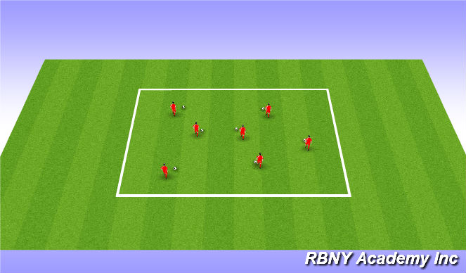 Football/Soccer Session Plan Drill (Colour): RDS Day 1 Warm-up