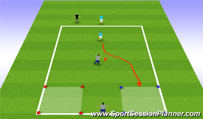 Football/Soccer Session Plan Drill (Colour): Activity Game