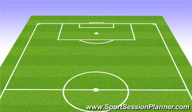 Football/Soccer Session Plan Drill (Colour): Talk & Warmup