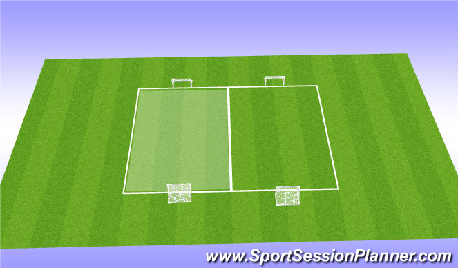 Football/Soccer Session Plan Drill (Colour): Practice Layout