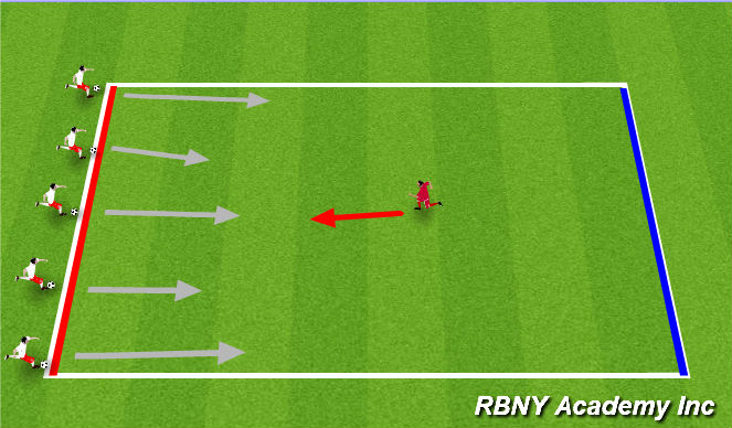 Football/Soccer Session Plan Drill (Colour): Zookeeper