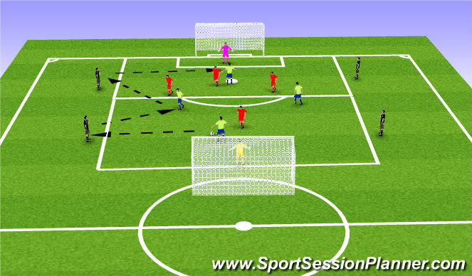 Football/Soccer Session Plan Drill (Colour): Futbol fitness