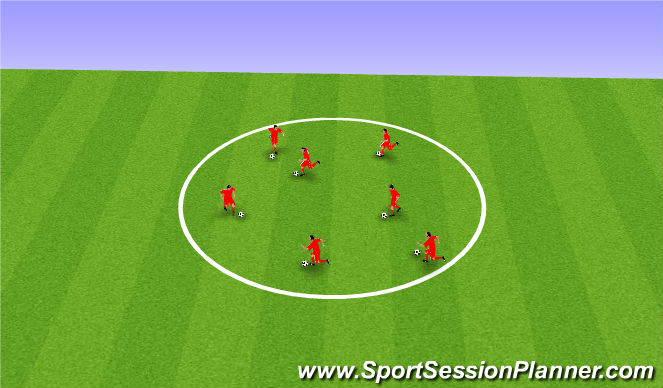 Football/Soccer Session Plan Drill (Colour): King of the ring