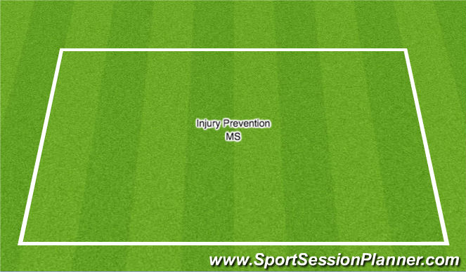 Football/Soccer Session Plan Drill (Colour): W.U. / SAQ - MS