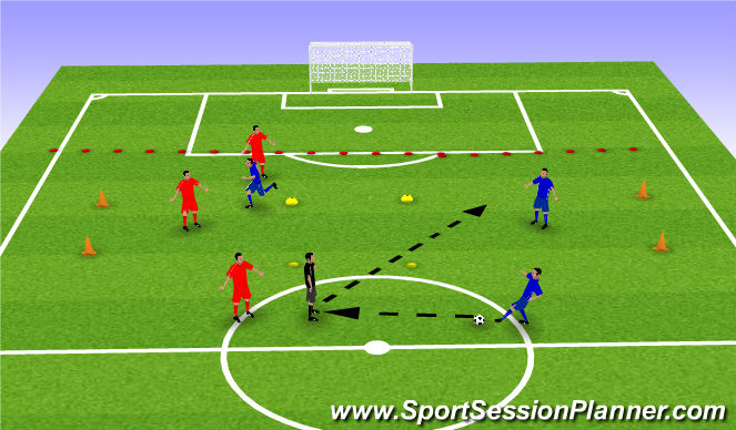 Football/Soccer Session Plan Drill (Colour): Screen 5