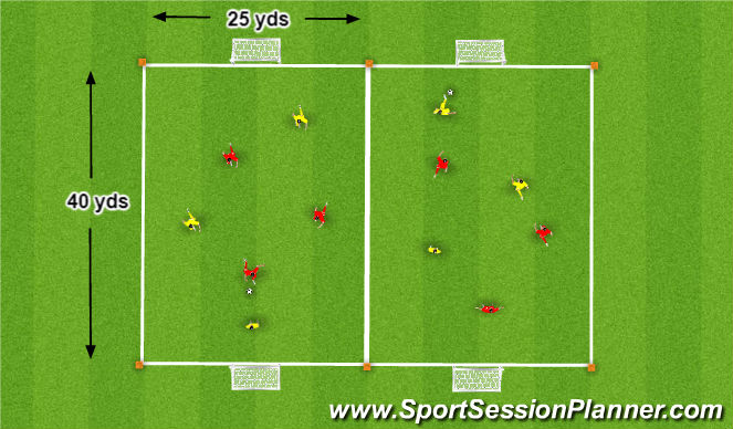 Football/Soccer Session Plan Drill (Colour): Welcome Match