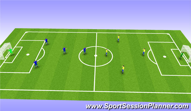 Football/Soccer Session Plan Drill (Colour): Match