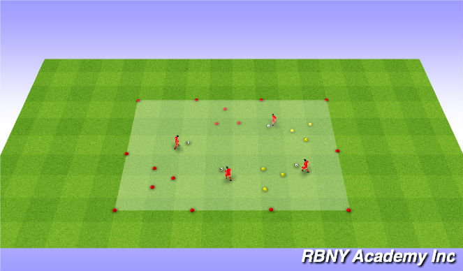 Football/Soccer Session Plan Drill (Colour): Main activity