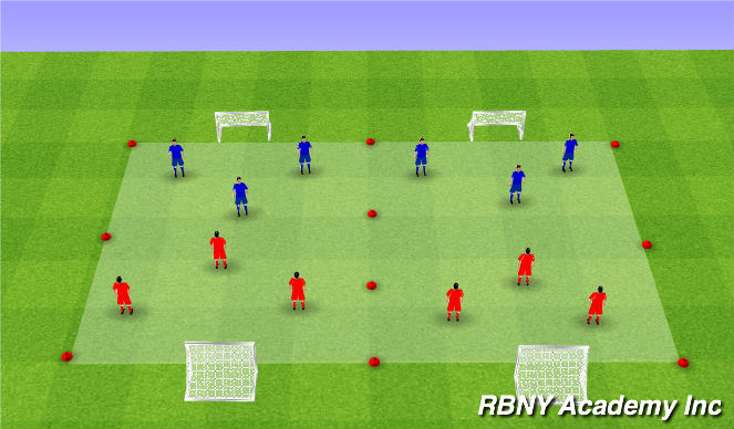 Football/Soccer Session Plan Drill (Colour): Match