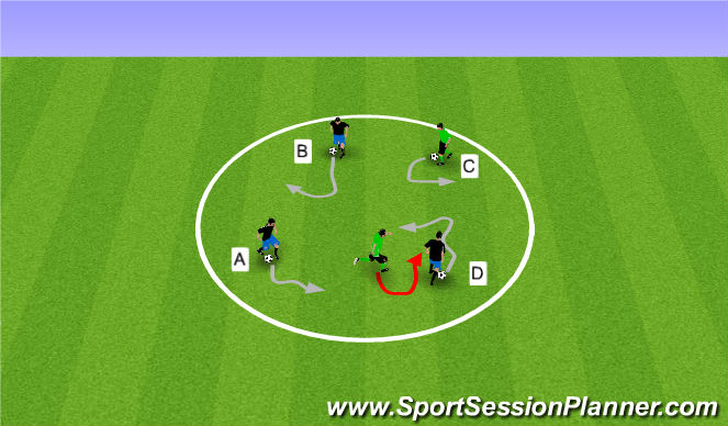 Football/Soccer Session Plan Drill (Colour): Screen 1