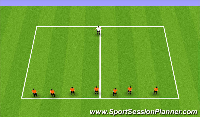 Football/Soccer Session Plan Drill (Colour): Sharks and Minnows