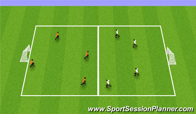 Football/Soccer Session Plan Drill (Colour): Scrimmage