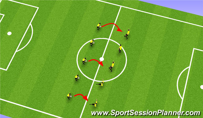 Football/Soccer Session Plan Drill (Colour): Balance