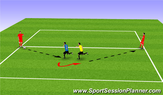 Football/Soccer Session Plan Drill (Colour): P&R 6