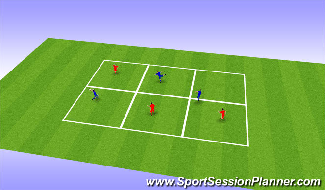 Football/Soccer Session Plan Drill (Colour): Warm-Up