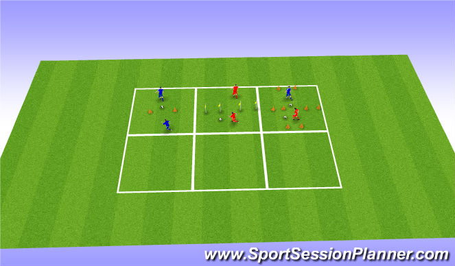 Football/Soccer Session Plan Drill (Colour): Speed Training