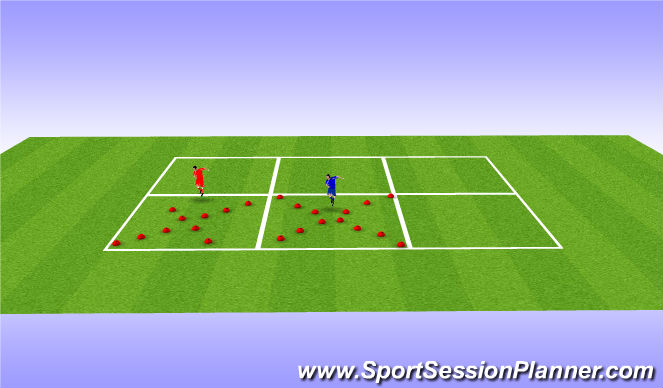 Football/Soccer Session Plan Drill (Colour): Agility Training