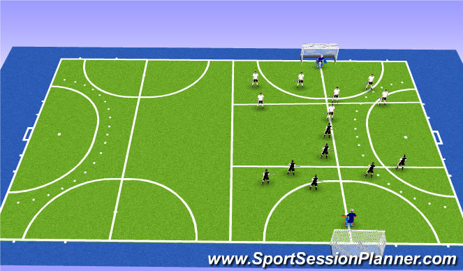 Hockey Session Plan Drill (Colour): Game 2