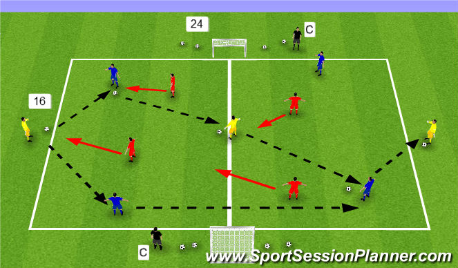 Football/Soccer Session Plan Drill (Colour): Screen 1