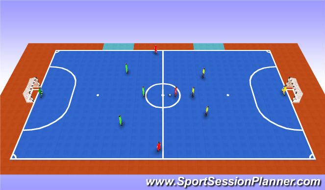 Futsal Session Plan Drill (Colour): Building Blocks