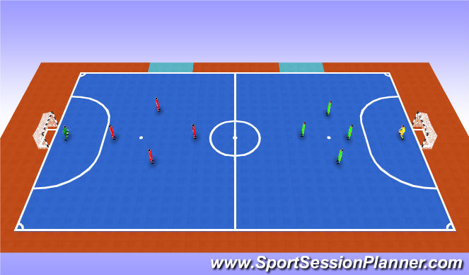 Futsal Session Plan Drill (Colour): Game